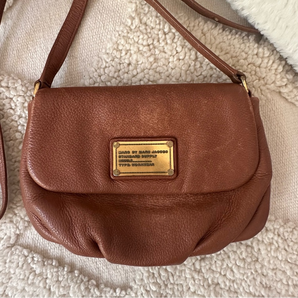 Marc Jacobs Tan Leather Crossbody Bag